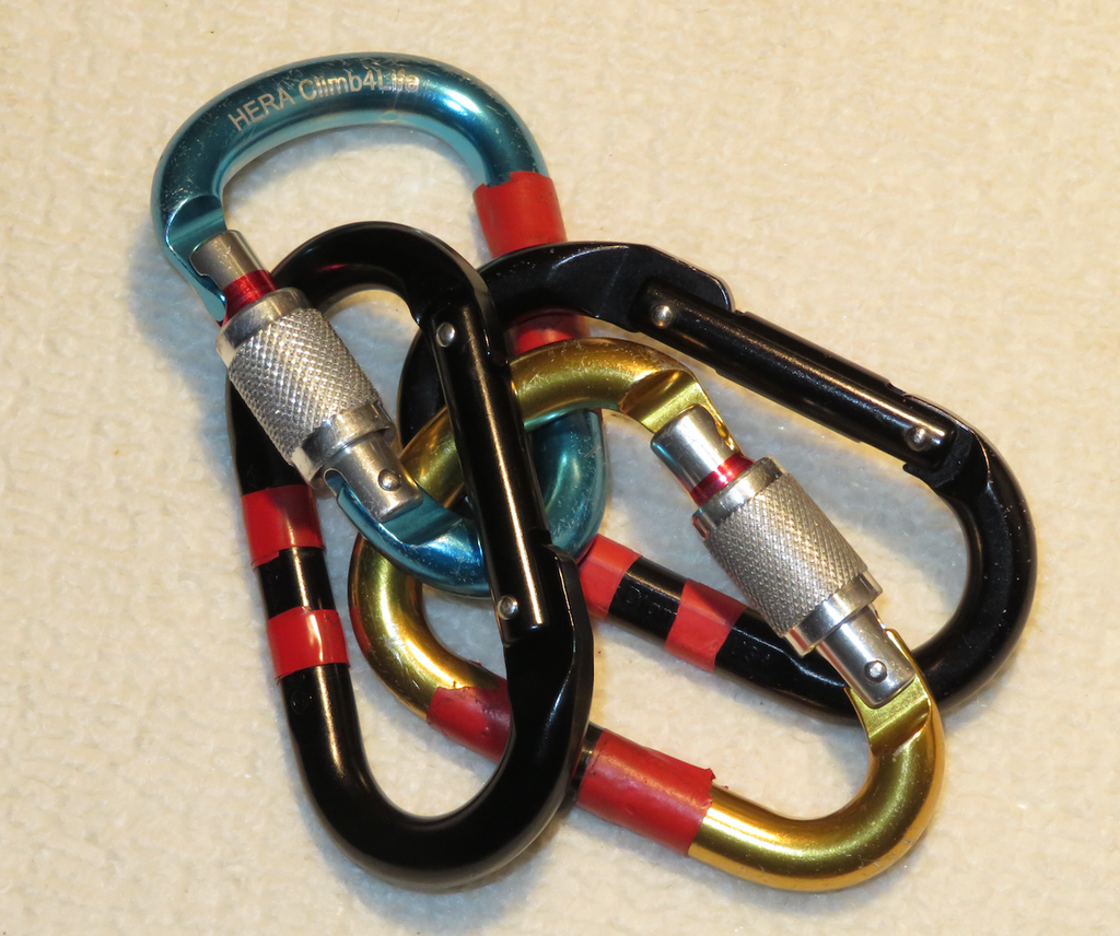 Rock Climbing Gear:  Slings and 'Biners