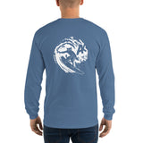 Men’s Long Sleeve Shirt - Surfer on the Back