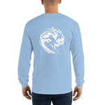 Men’s Long Sleeve Shirt - Surfer on the Back