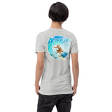 Short-Sleeve Unisex T-Shirt - Surfer on the back