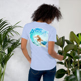 Short-Sleeve Unisex T-Shirt - Surfer on the back