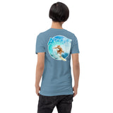 Short-Sleeve Unisex T-Shirt - Surfer on the back