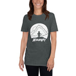 Short-Sleeve Unisex T-Shirt - Mountain on Front - Monochromatic