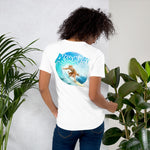 Short-Sleeve Unisex T-Shirt - Surfer on the back