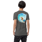 Short-Sleeve Unisex T-Shirt - Surfer on the back