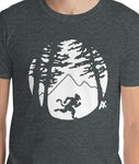 Short-Sleeve Unisex T-Shirt - "Woods" on the Front - Monochromatic