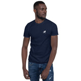 Short-Sleeve Unisex T-Shirt - Climber on Back - (Black/Navy/Gray/Dk Gray)