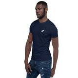 Short-Sleeve Unisex T-Shirt - Mountain on the Back (Black/Navy/Gray/Dk Gray)