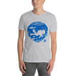 Short-Sleeve Unisex T-Shirt - SCUBA - Blue Silhouette on Front