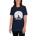 Short-Sleeve Unisex T-Shirt - Mountain on Front - Monochromatic