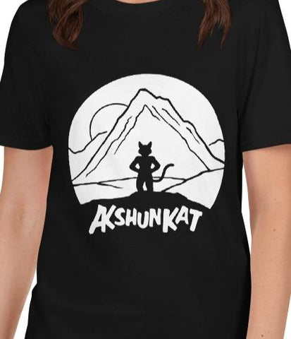 Short-Sleeve Unisex T-Shirt - Mountain on Front - Monochromatic