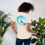 Short-Sleeve Unisex T-Shirt - Surfer on the back