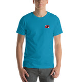 Short-Sleeve Unisex T-Shirt - SCUBA - Silhouette on Back - More Colors