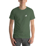 Short-Sleeve Unisex T-Shirt - Mountain Biker on Back - More Colors