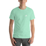 Short-Sleeve Unisex T-Shirt - Mountain Biker on Back - More Colors