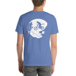 Short-Sleeve Unisex T-Shirt - Mountain Biker on Back - More Colors