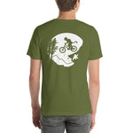 Short-Sleeve Unisex T-Shirt - Mountain Biker on Back - More Colors