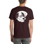 Short-Sleeve Unisex T-Shirt - Mountain Biker on Back - More Colors